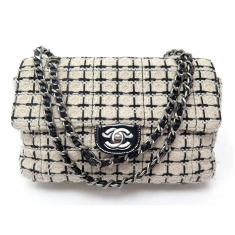 sac a main chanel noir et blanc|sac Chanel timeless xxl.